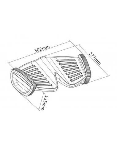 Reposapiés ergonómico activo con función de balanceo