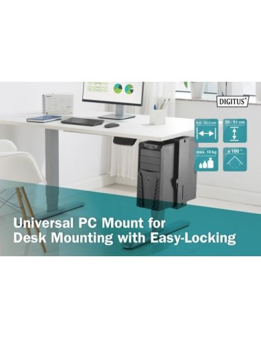 Soporte de PC universal para el montaje en el escritorio con Easy-Locking