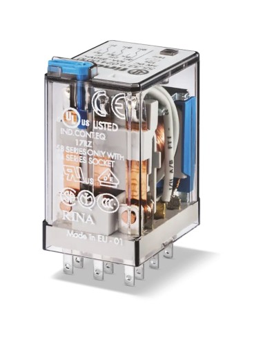 RELE FINDER 3PDT ENCUFABLE 12Vdc 10A