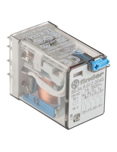 RELE FINDER  4 INVERSORES 12Vdc 7A