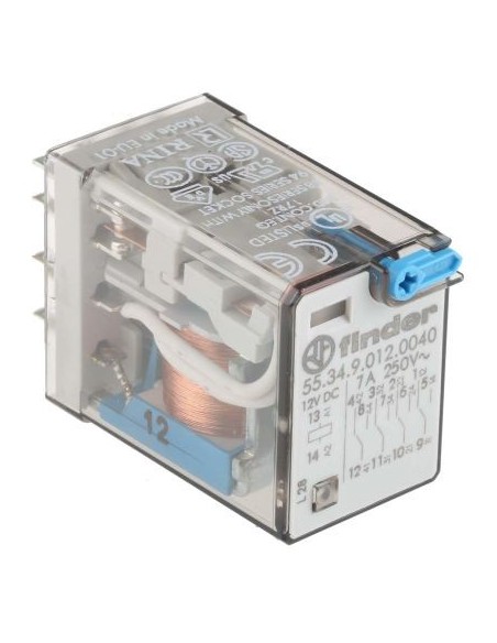 RELE FINDER  4 INVERSORES 12Vdc 7A