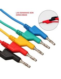 CABLE 2M BANANA-BANANA 60V 16A AMARILLO HIRSCHMANN