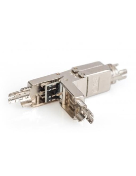 CONECTOR RJ45 CAT 6A, 500 MHz para AWG 22-26, FTP con capuchón roscado metálico