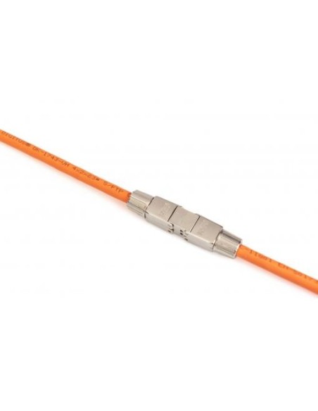 CONECTOR RJ45 CAT 6A, 500 MHz para AWG 22-26, FTP con capuchón roscado metálico