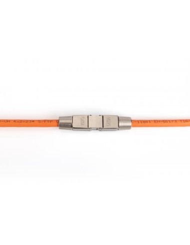 CONECTOR RJ45 CAT 6A, 500 MHz para AWG 22-26, FTP con capuchón roscado metálico