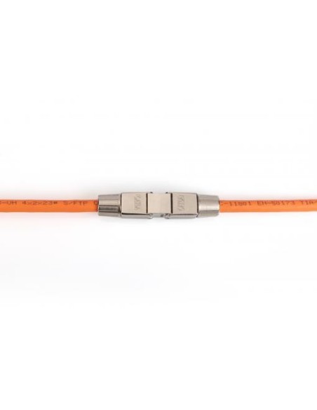 CONECTOR RJ45 CAT 6A, 500 MHz para AWG 22-26, FTP con capuchón roscado metálico