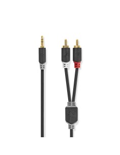 CABLE AUDIO 3.5MM STEREO  A 2x RCA MACHO 5M