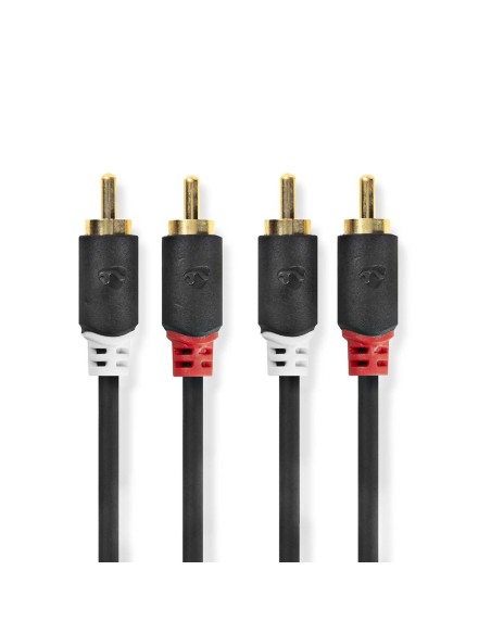 CABLE AUDIO 2x RCA - 2x RCA 1MTS