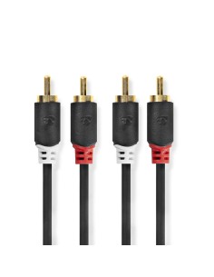 CABLE AUDIO 2x RCA - 2x RCA 5MTS
