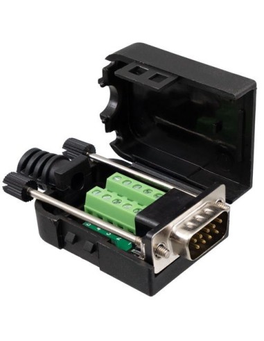 Conector DB9 macho con terminales