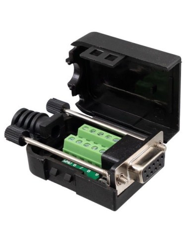 CONECTOR DB-9 Hembra con terminales bornera