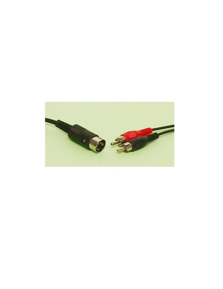 CABLE 1.5M DIN-M 5P A 2-RCA-MACHO
