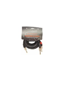 CABLE 10 MT.MACHO-STEREO 6.35 A 2-JACK MACHO MONO 6.35mm