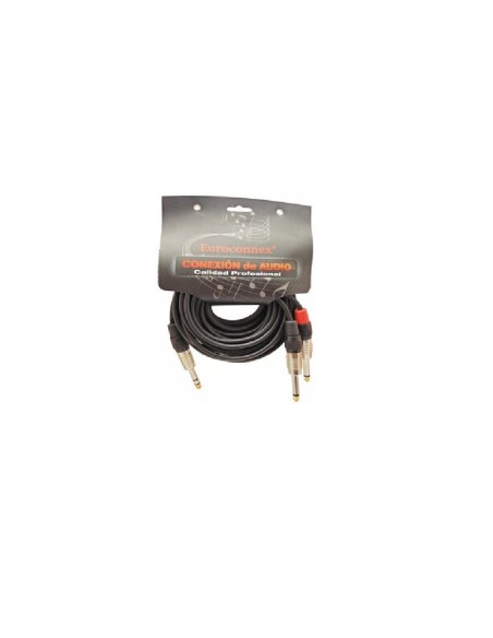 CABLE 10 MT.MACHO-STEREO 6.35 A 2-JACK MACHO MONO 6.35mm
