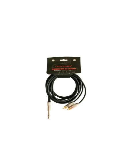 CABLE 2MT ST.6.35 A 2-RCA-MACHO