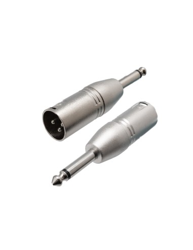 ADAPTADOR XLR3 MACHO/JACK MACHO 6.3MO