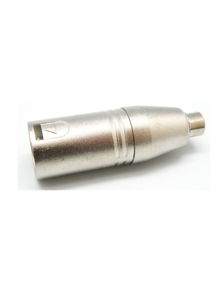 ADATADOR XLR-3 MACHO A RCA HEMBRA