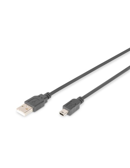 Cable USB-A 2.0 A Mini USB-B 3mts M/M