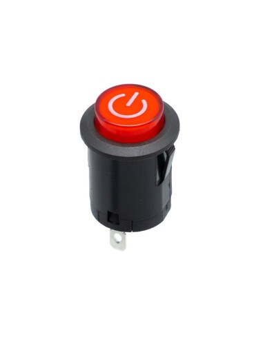 INTERRUPTOR PULSADOR ON-OFF LED 5V ROJO