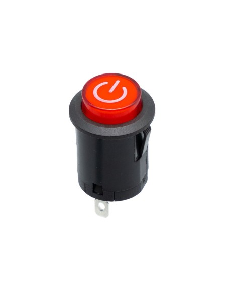 INTERRUPTOR PULSADOR ON-OFF LED 5V ROJO