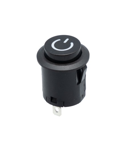 INTERRUPTOR PULSADOR ON-OFF DIAMETRO:22MM NEGRO