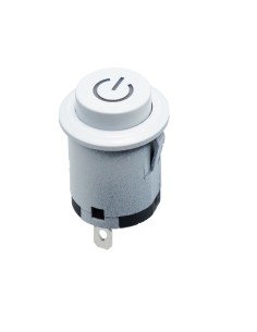 INTERRUPTOR PULSADOR ON-OFF DIAMETRO:22MM BLANCO