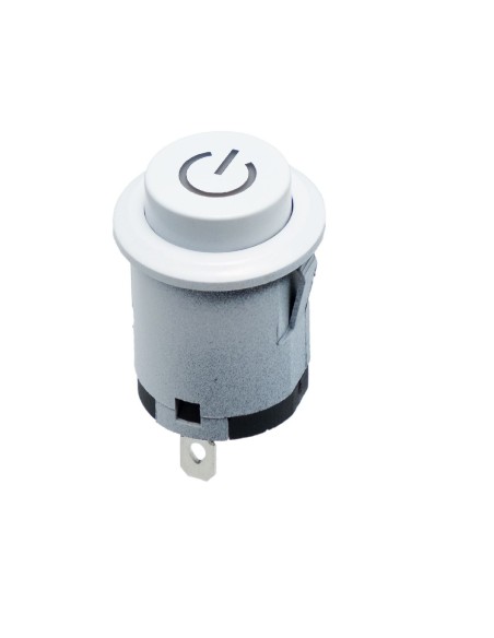 INTERRUPTOR PULSADOR ON-OFF DIAMETRO:22MM BLANCO