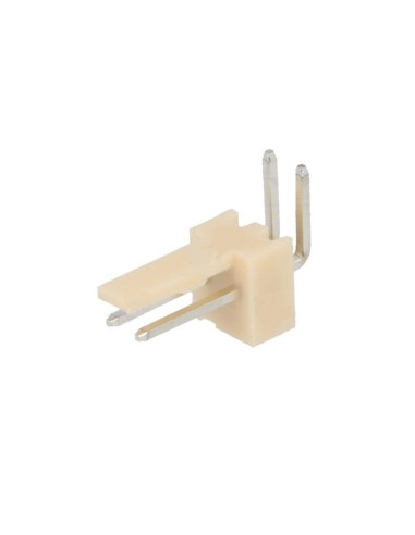 CONECTOR MACHO NS25 PCB ACODADO 90º 2 CTS PASO 2'54mm
