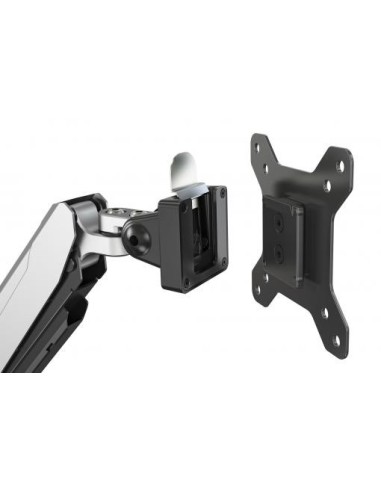 Soporte monitor sobremesa con resorte de gas y fijación para escritorio