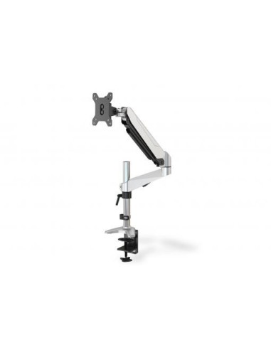 Soporte monitor sobremesa con resorte de gas y fijación para escritorio