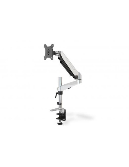 Soporte monitor sobremesa con resorte de gas y fijación para escritorio