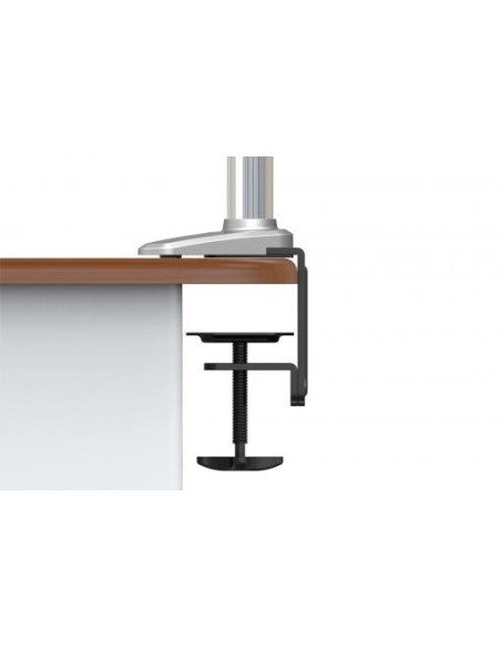Soporte monitor sobremesa con resorte de gas y fijación para escritorio