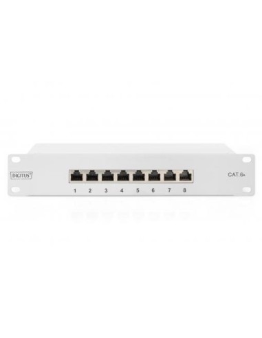 Patch panel CAT 6A, clase E, apantallado 10"