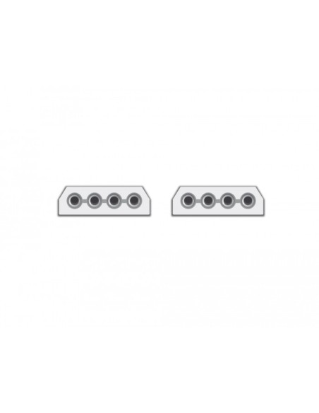 Adaptador molex 4p hembra/hembra