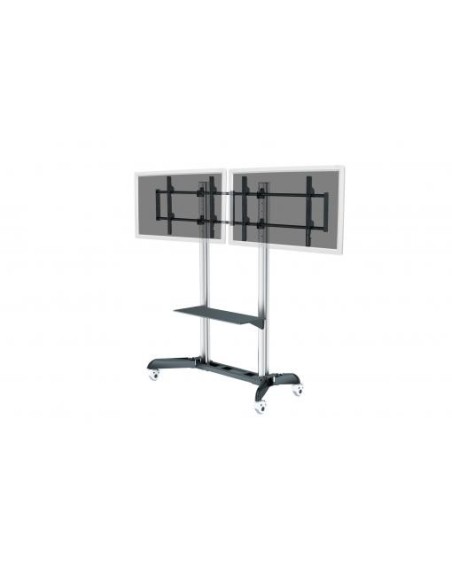 Soporte Carro de presentación de TV doble