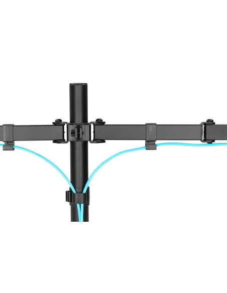 Soporte de monitor universal doble con fijación a presión