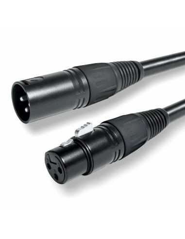 Cable Microfónico Montado XLR M / XLR H 1mt