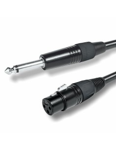 Cable Microfónico Montado Jack 6,3 M mono / XLR H 1Metro