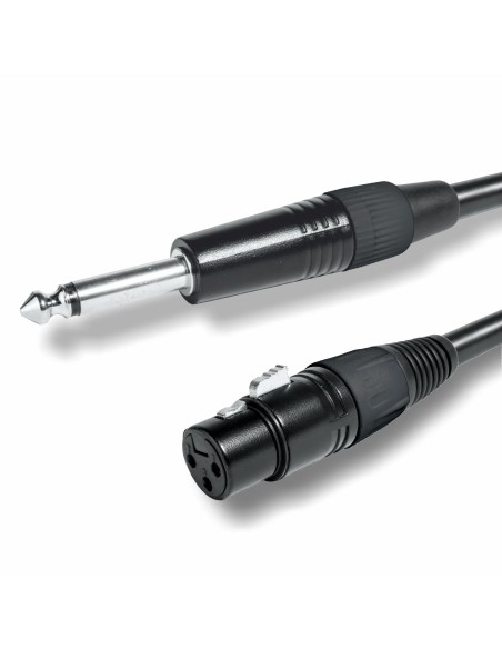 Cable Microfónico Montado Jack 6,3 M mono / XLR H 2Metro