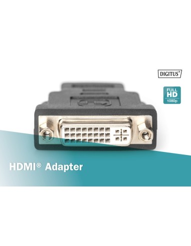 Adaptador monobloque DVI-I hembra / HDMI macho