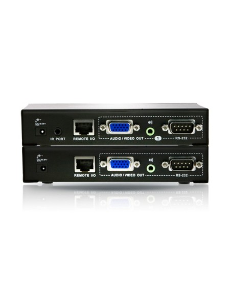 Extensor VGA/Audio/RS-232 Cat 5 con salida Dual