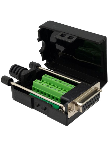 Conector DB15 Hembra con terminales