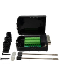 Conector DB15 Macho con terminales