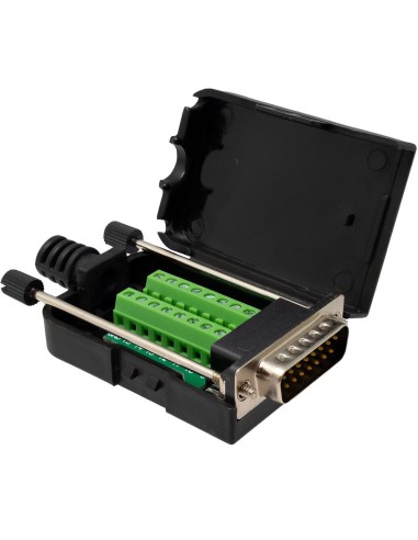 Conector DB15 Macho con terminales