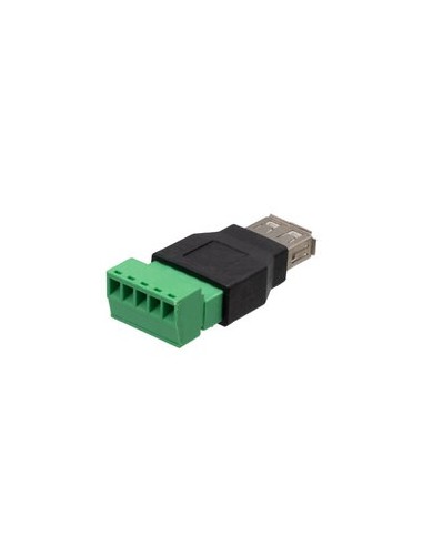 Conector USB A Hembra con terminales