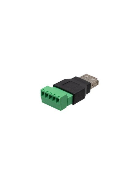 Conector USB A Hembra con terminales