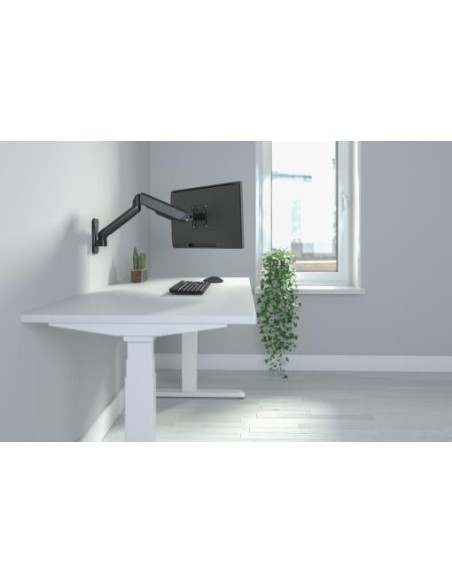 Soporte 32" de pared universal para monitor con muelle neumático y brazo giratorio