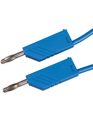 CABLE BANANA-BANANA AZUL 1M 60V 16A HIRSCHMANN