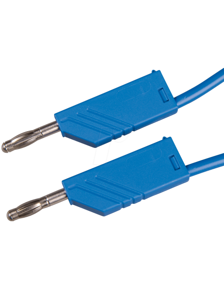 CABLE BANANA-BANANA AZUL 1M 60V 16A HIRSCHMANN