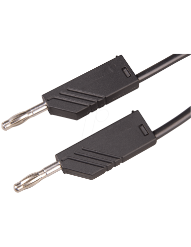 CABLE BANANA-BANANA NEGRO 1M 60V 16A HIRSCHMANN